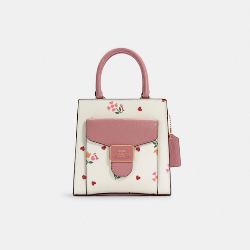 ๐๐ธ๐Coach Mini Pepper Crossbody with Heart Petal Print๐ธ๐ - Picture 1 of 6